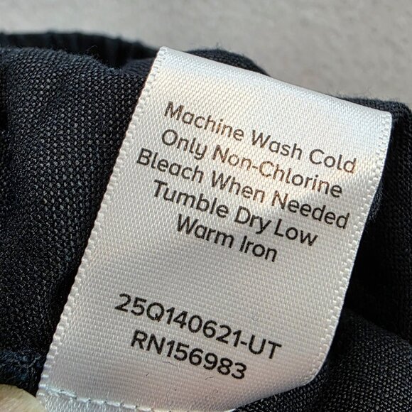 Evereve Sophia Linen Pants Wide Leg High Rise 4-pocket Beachy Boho Black sz Md - Picture 5 of 9